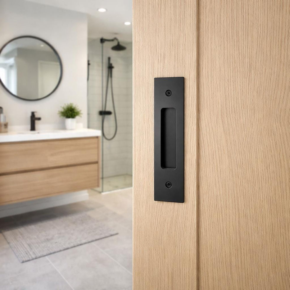 Thumbnail: Custom Architectural Recessed Door Pull - Minimal Steel Flush Pull