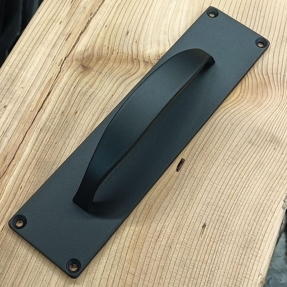 Thumbnail: Curved Door Handle, Handmade Classic