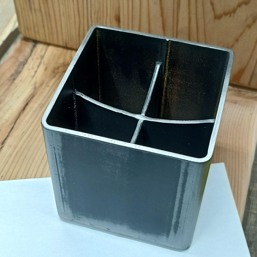 Thumbnail: Industrial Steel Pencil Holder | Minimalist Desk Organizer