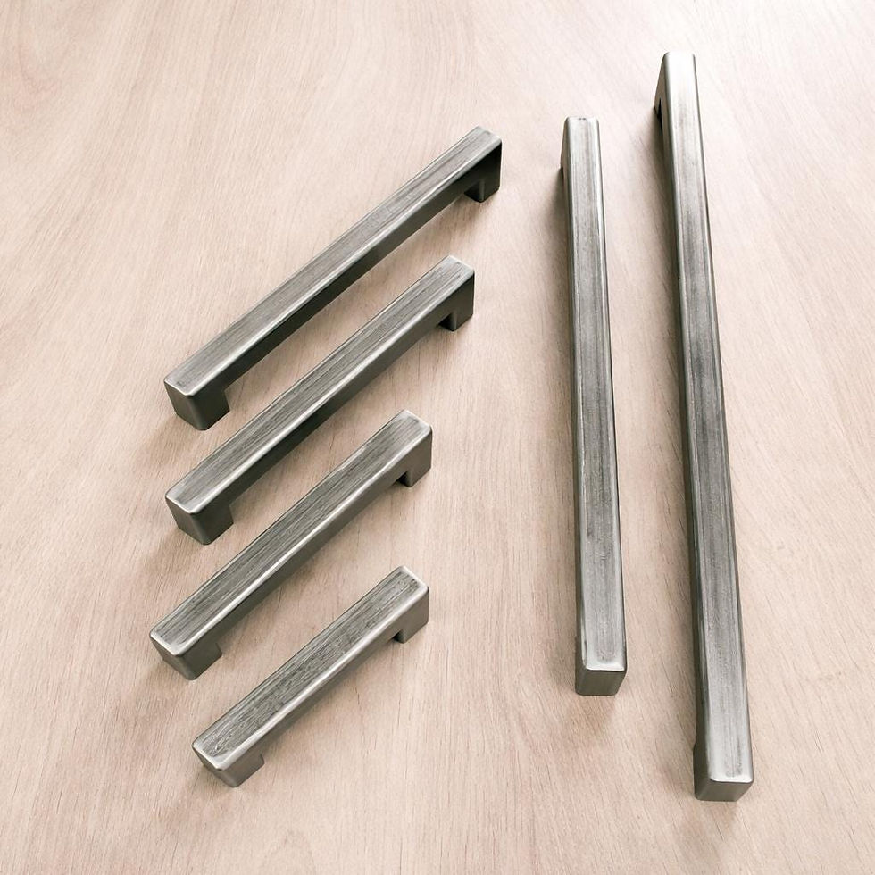 Thumbnail: Modern Steel Handle for Sliding Doors & Cabinets - Rectangular Hardware