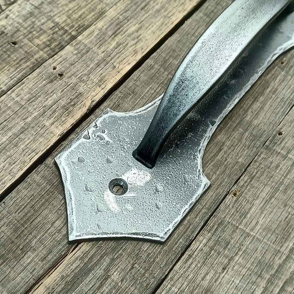 Thumbnail: Studio Series - Handcrafted Gothic Shield Style Curved Door Handle