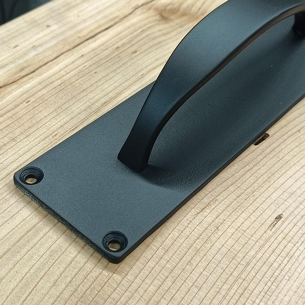 Thumbnail: Curved Door Handle, Handmade Classic