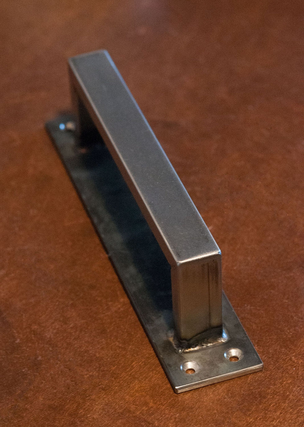 Thumbnail: Steel Barn Door Handle – Architectural Pull in Solid Steel
