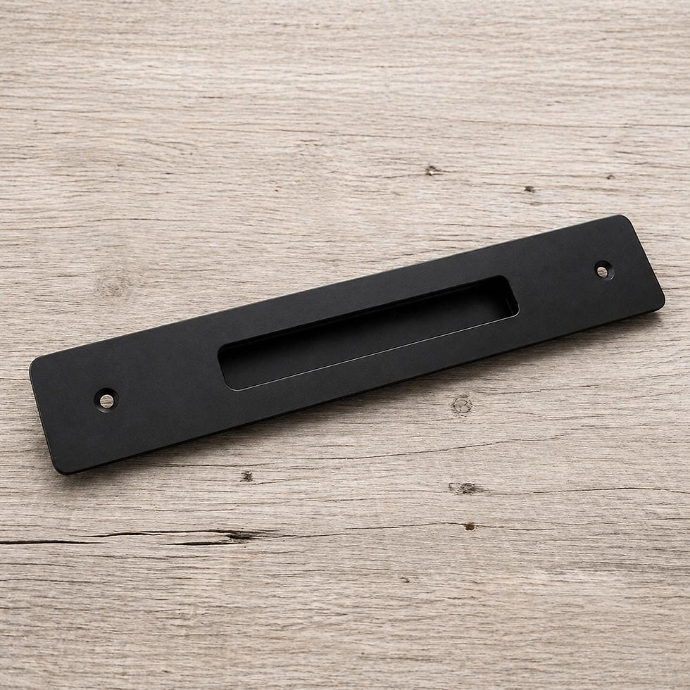 Thumbnail: Custom Architectural Recessed Door Pull - Minimal Steel Flush Pull