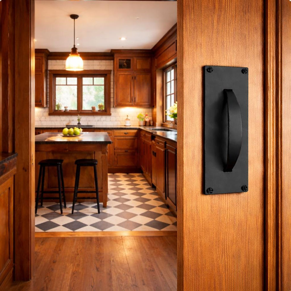 Thumbnail: Curved Door Handle, Handmade Classic