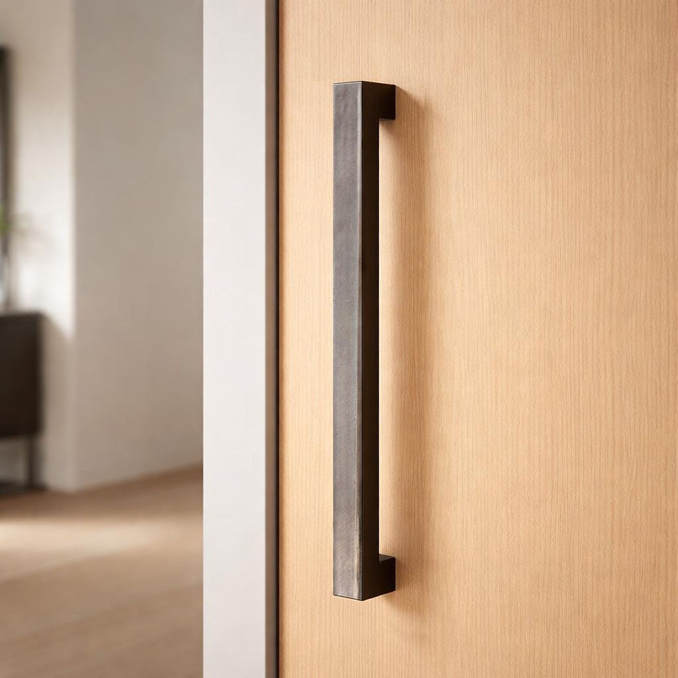 Thumbnail: Modern Steel Handle for Sliding Doors & Cabinets - Rectangular Hardware