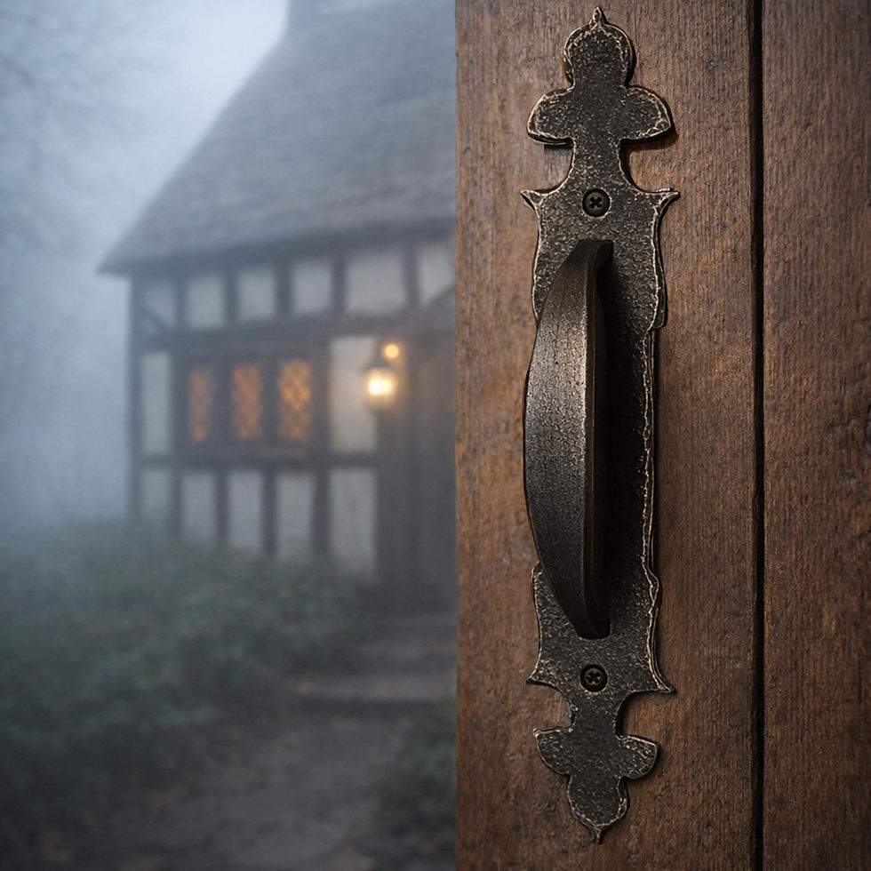 Thumbnail: Studio Series - Handcrafted Fleur-de-lis Curved Door Handle