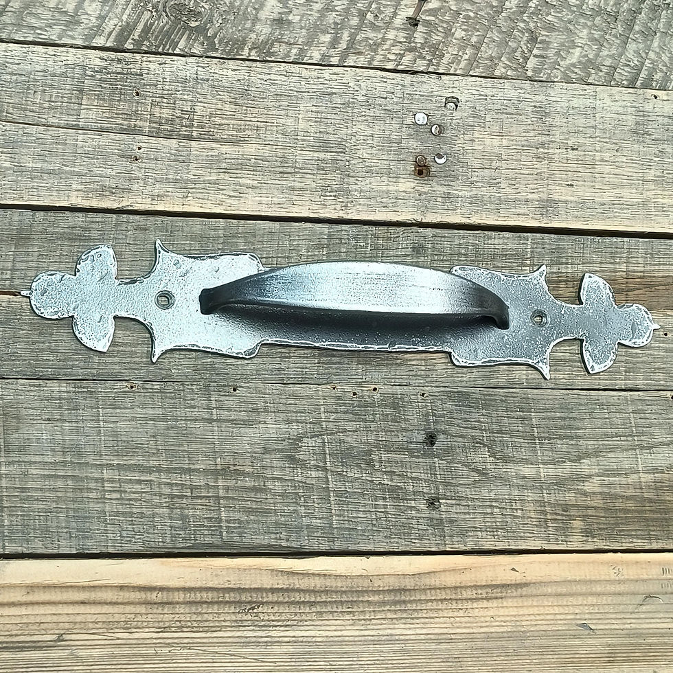 Thumbnail: Studio Series - Handcrafted Fleur-de-lis Curved Door Handle