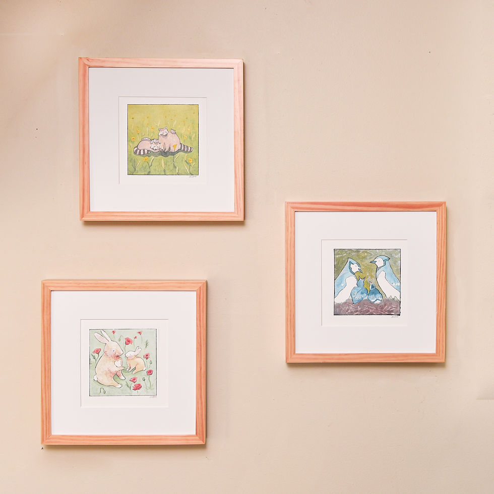 Thumbnail: Art Print: Bunny with Baby