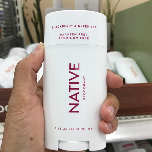 Image of native natural deodorant with fragrance additives that may cause allergy