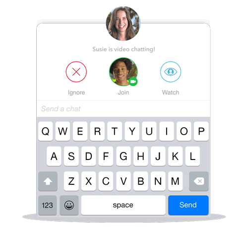 Snapchat option