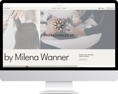 Neue Website für Coiffeurgeschäft: haireinspaziert.hair