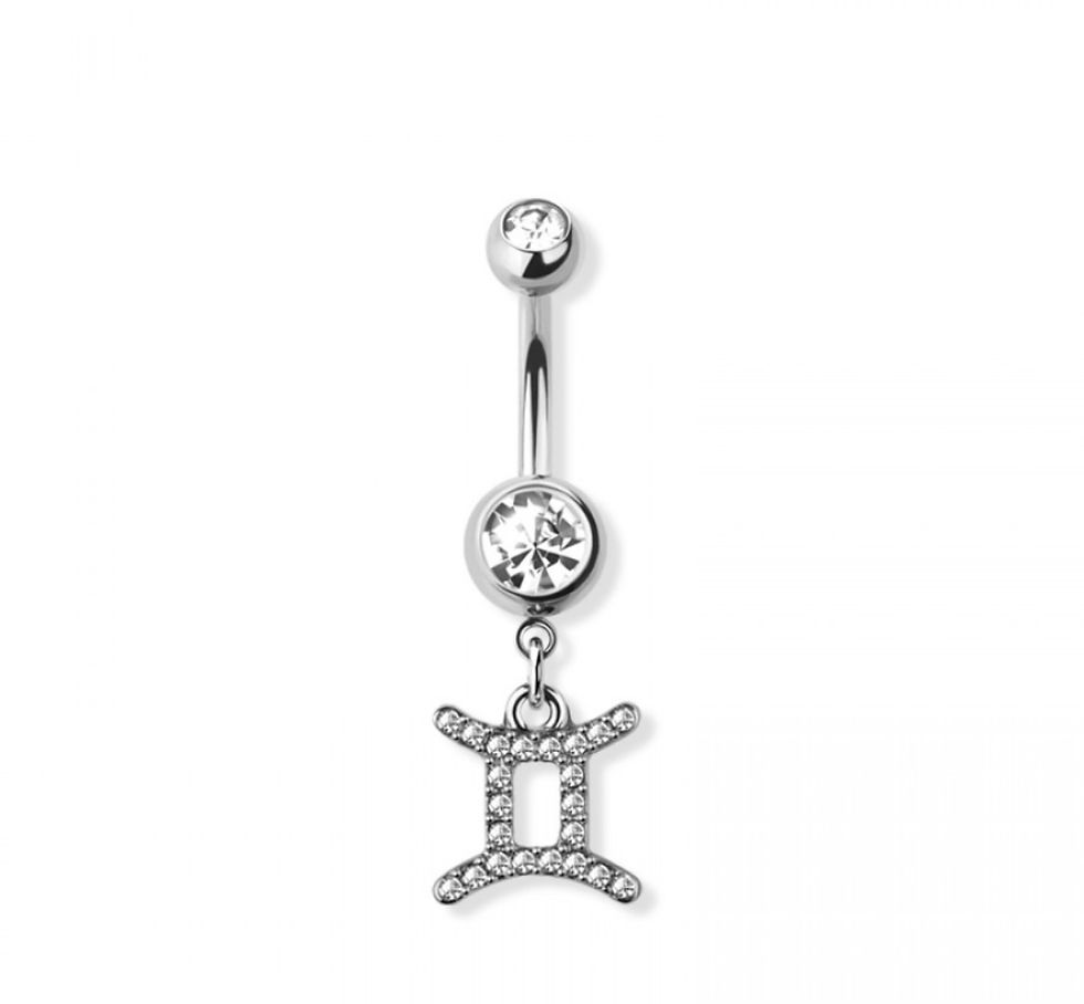 Thumbnail: Zodiac Sign Belly Button Ring