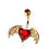Thumbnail: Bat Wings w/ Heart Navel Ring