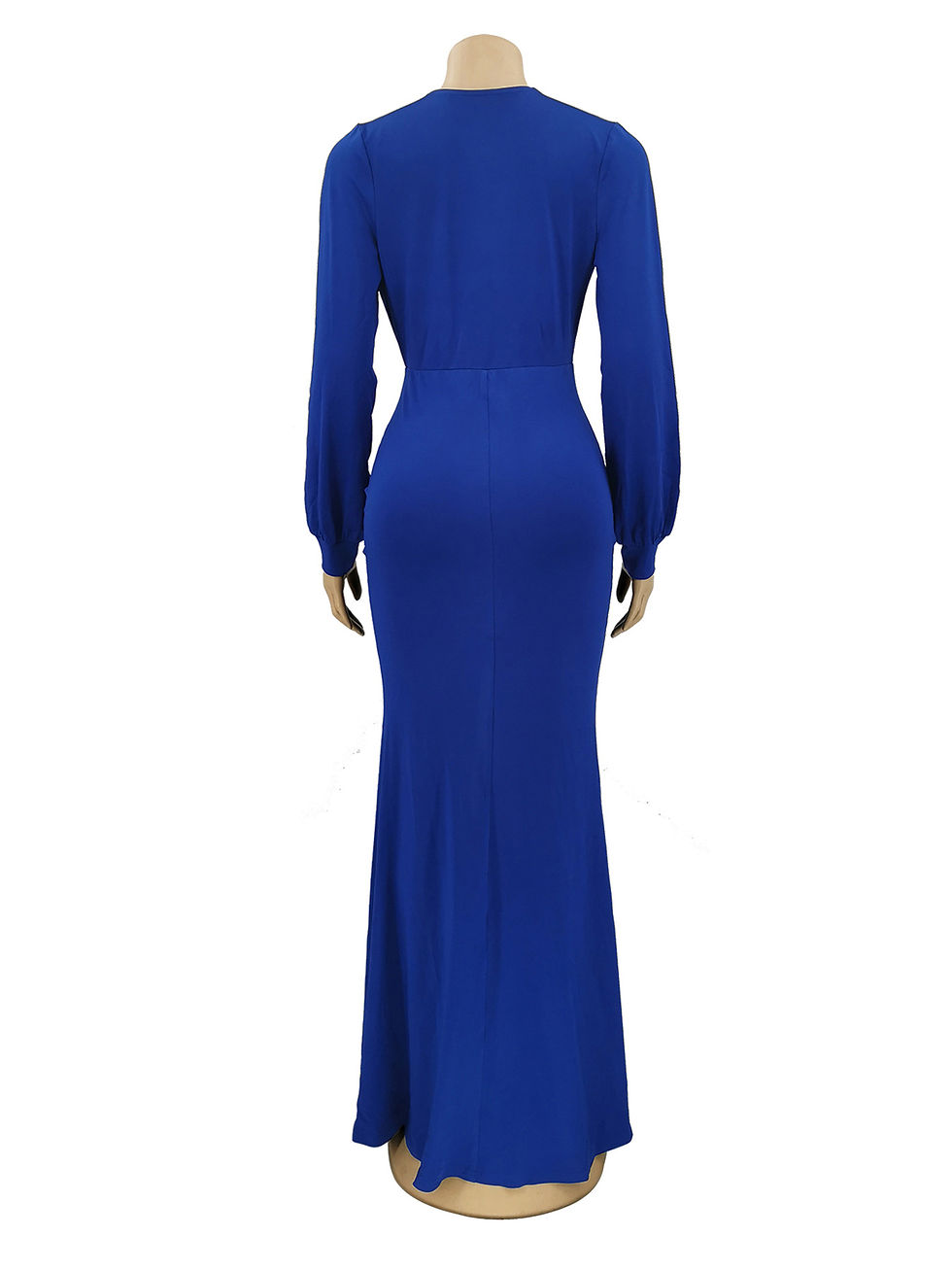 Thumbnail: Deep V Neck Solid Evening Dresses