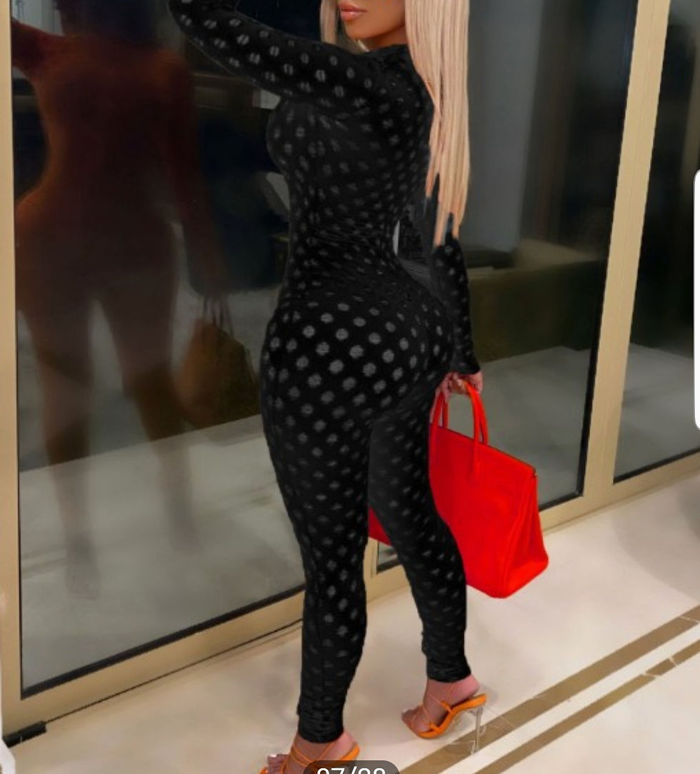 Thumbnail: Solid Sexy  Cut Out Zip Up Jumpsuit