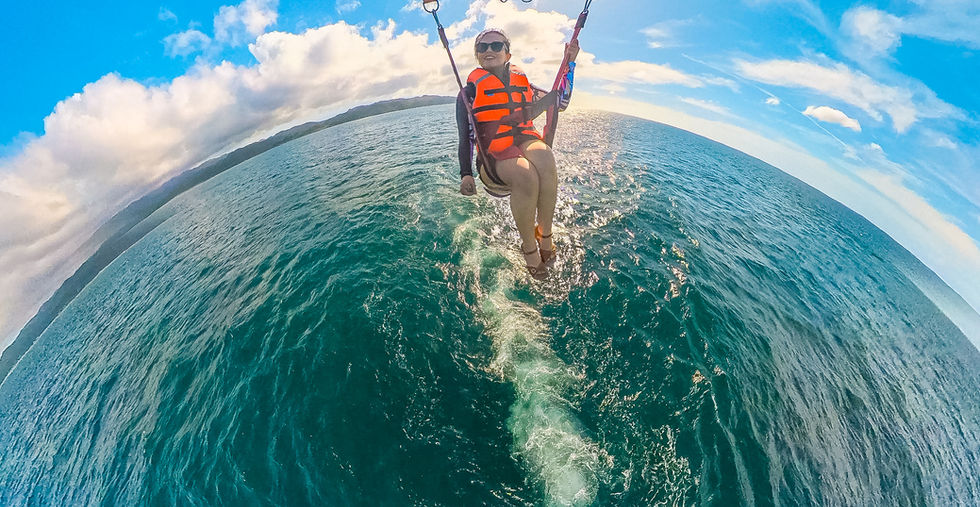 bea binene enjoying boracay