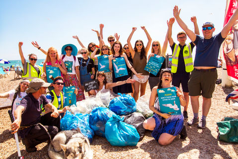 Property Photographers UK partnered with Lush, Pier 2 Pier Beach Clean, Sussex Dolphin Project