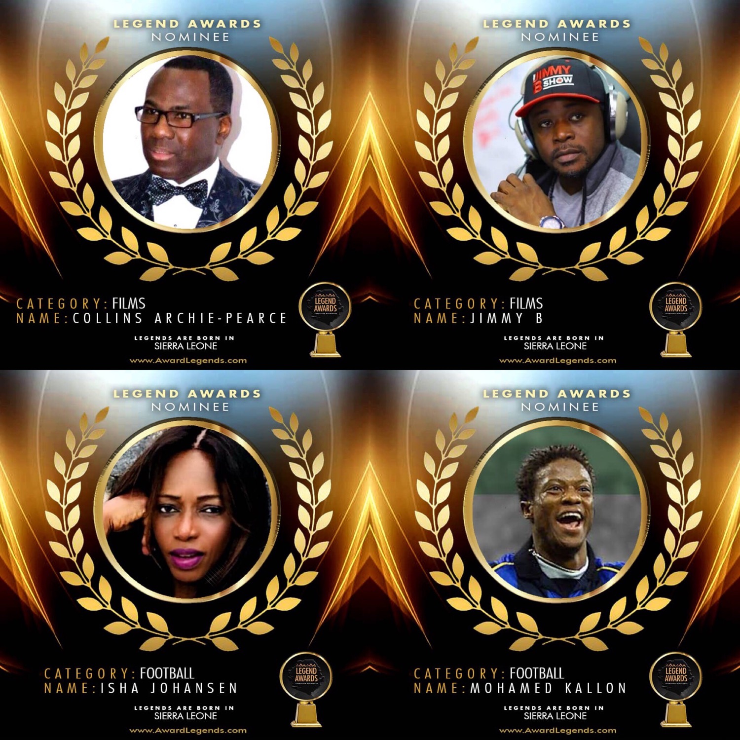 Writer: Team Legend Awards