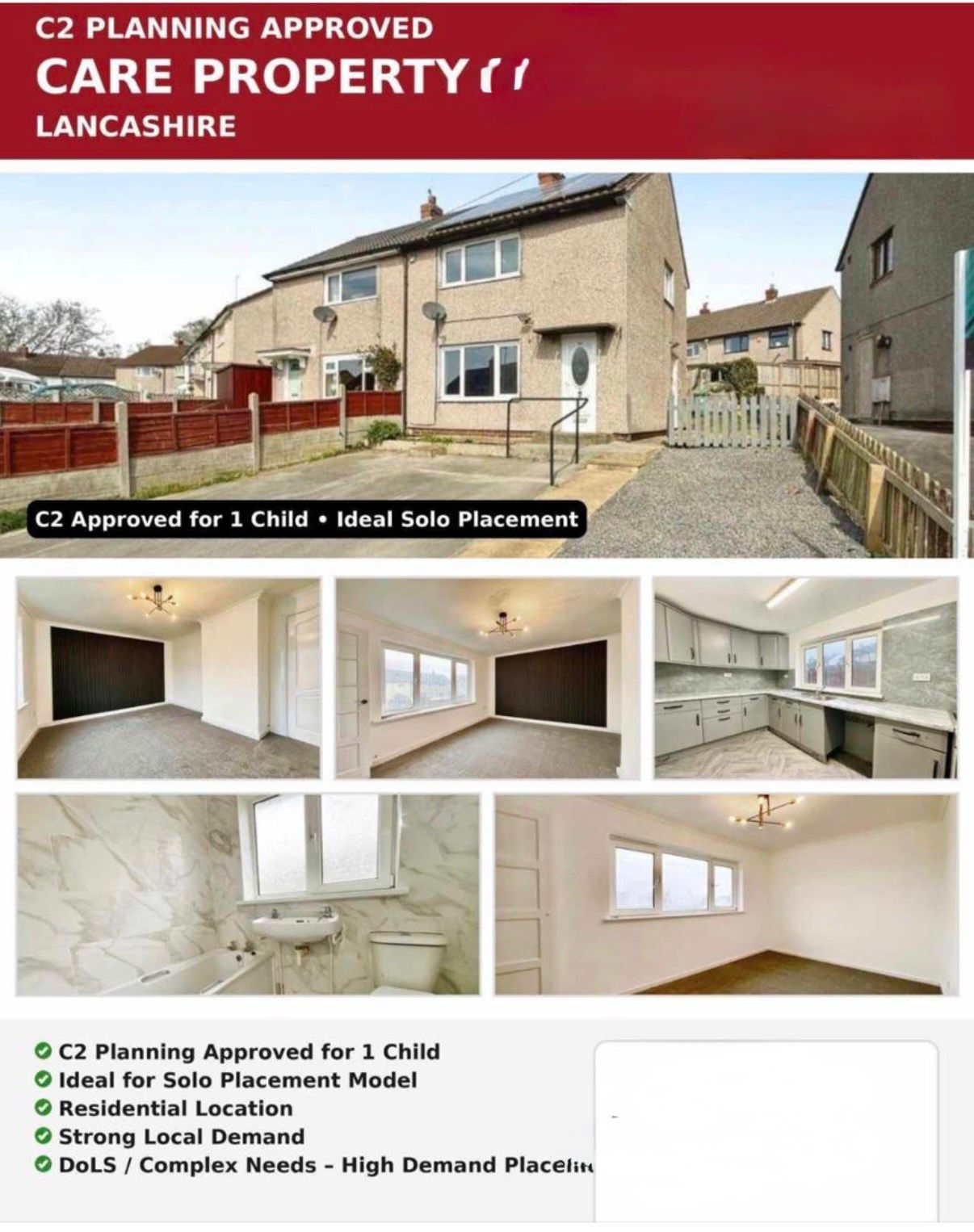 C2 CHILDREN’S HOME OPPORTUNITY – BB18, LANCASHIRE