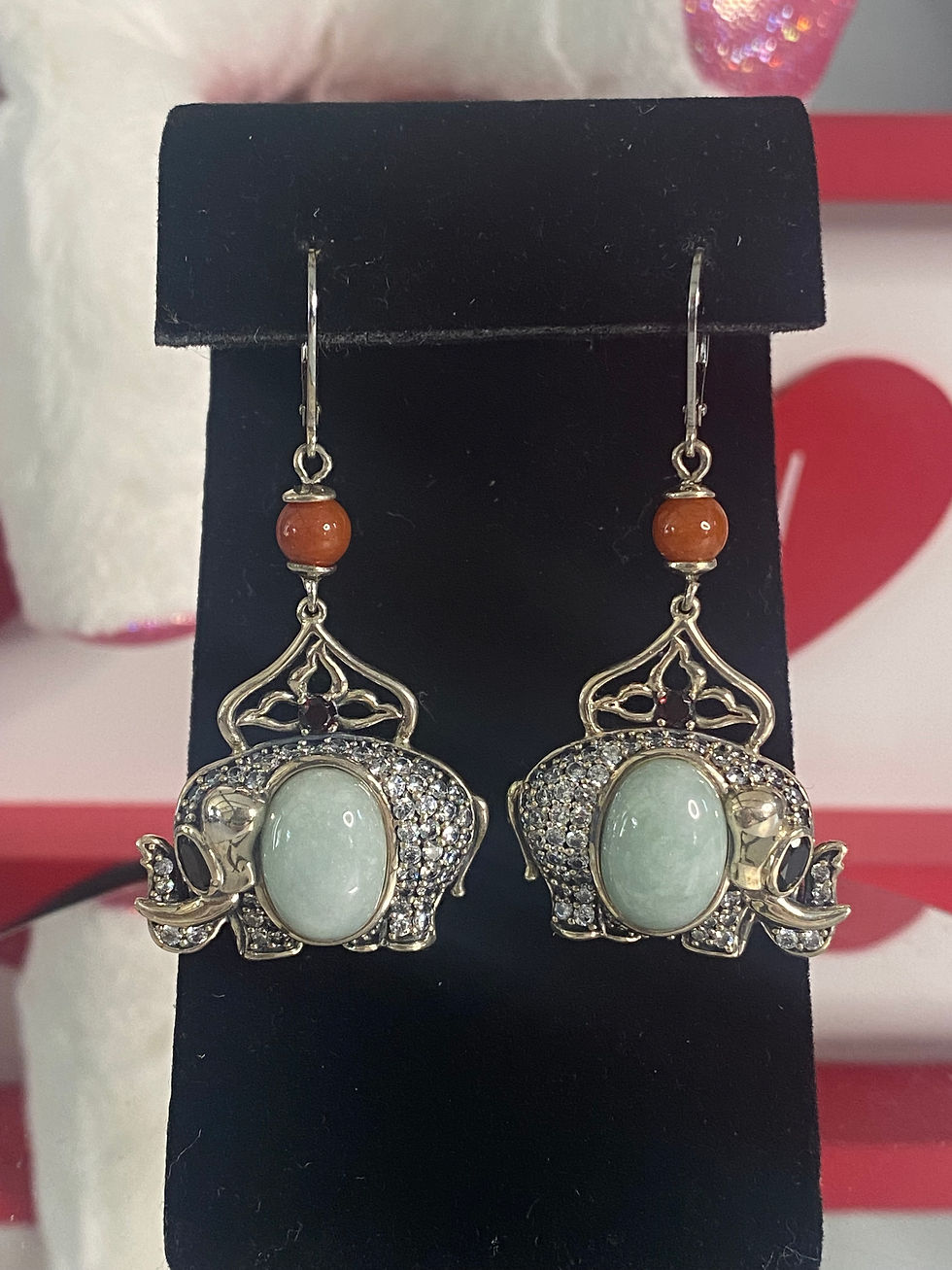 Sterling Silver Elephant Earrings