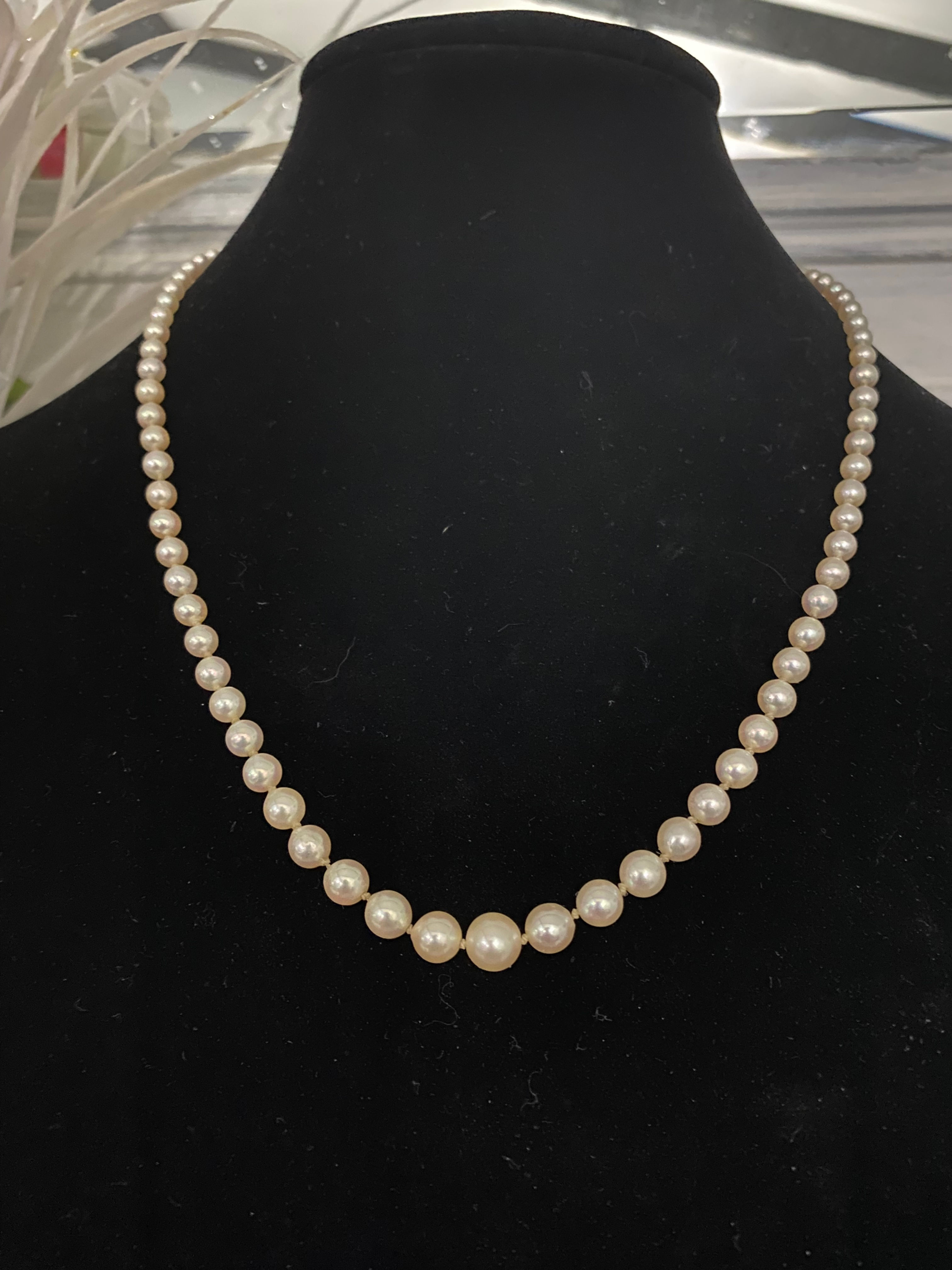 Vintage Akoya Saltwater Pearl & Diamond