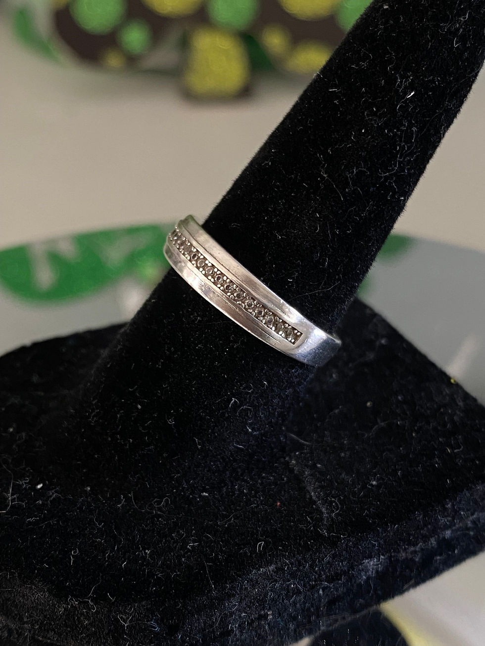 Thumbnail: Vintage Cubic Zirconia Sterling Silve