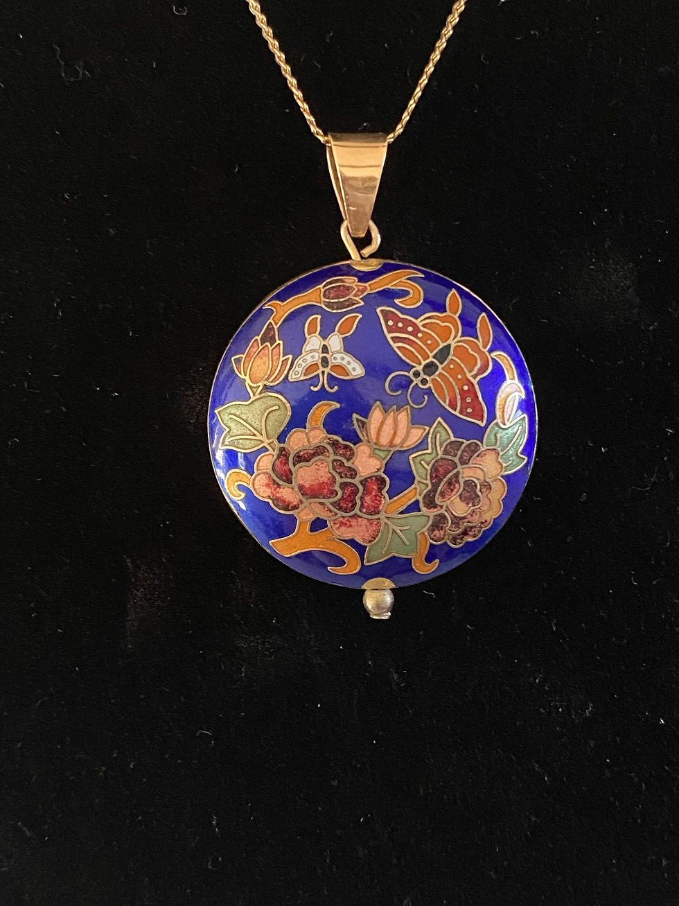 Thumbnail: Vintage Chinse Double Side Pendant Necklace