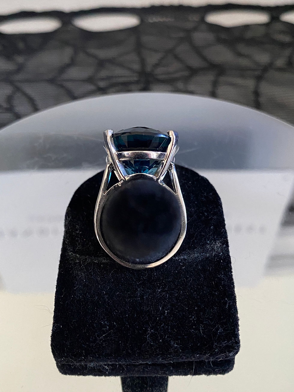 Thumbnail: 14k White Gold London Blue Topaz Ring