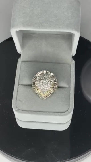 Thumbnail: Pear Ballerina Diamond Ring