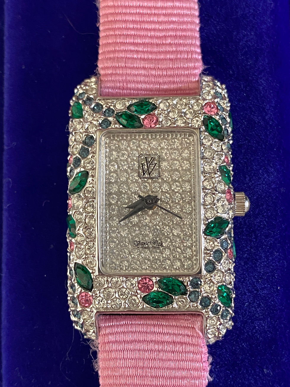 Victoria Weick Pink and Crystal Quartz Watch