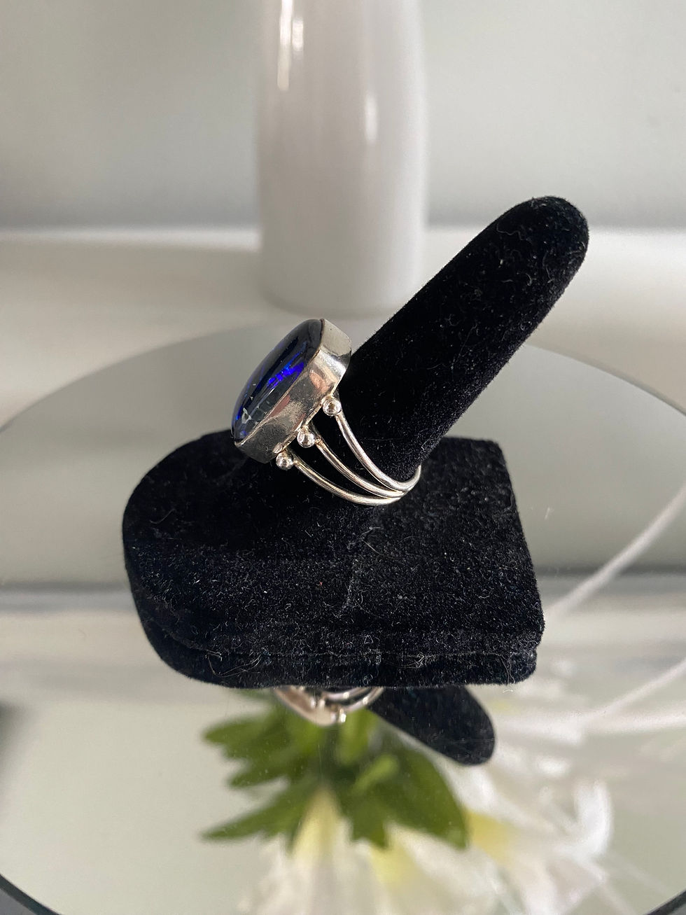 Thumbnail: Australian Opal Sterling Silver Ring