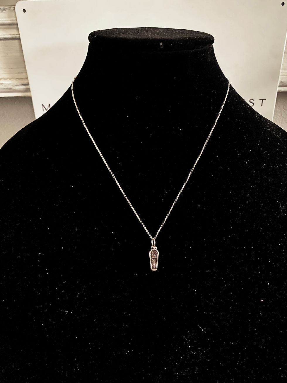 Thumbnail: Sterling Silver Coffin Necklace