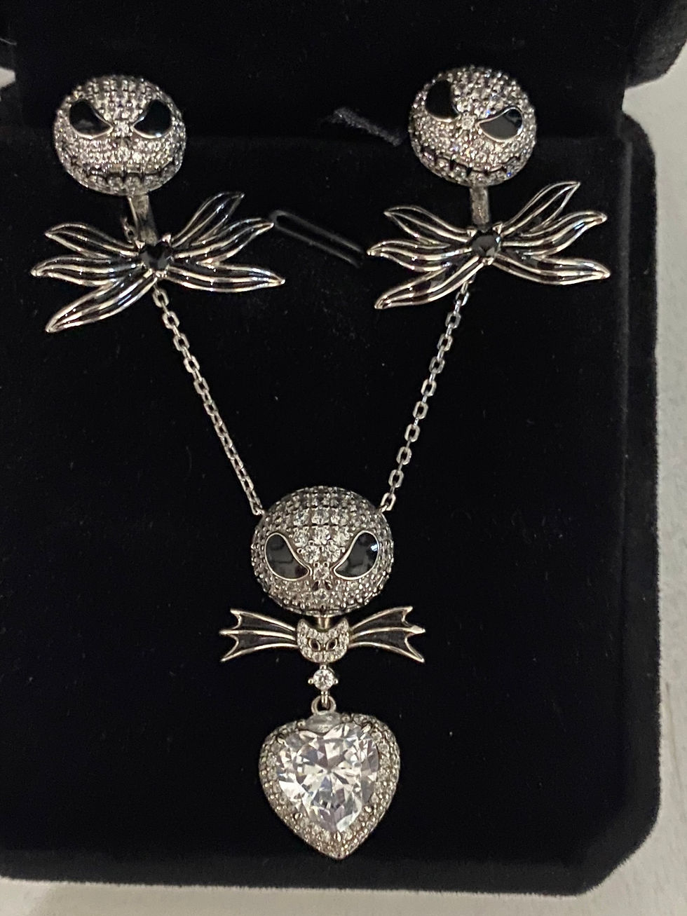 Thumbnail: Jack Skellington Necklace and Earrings