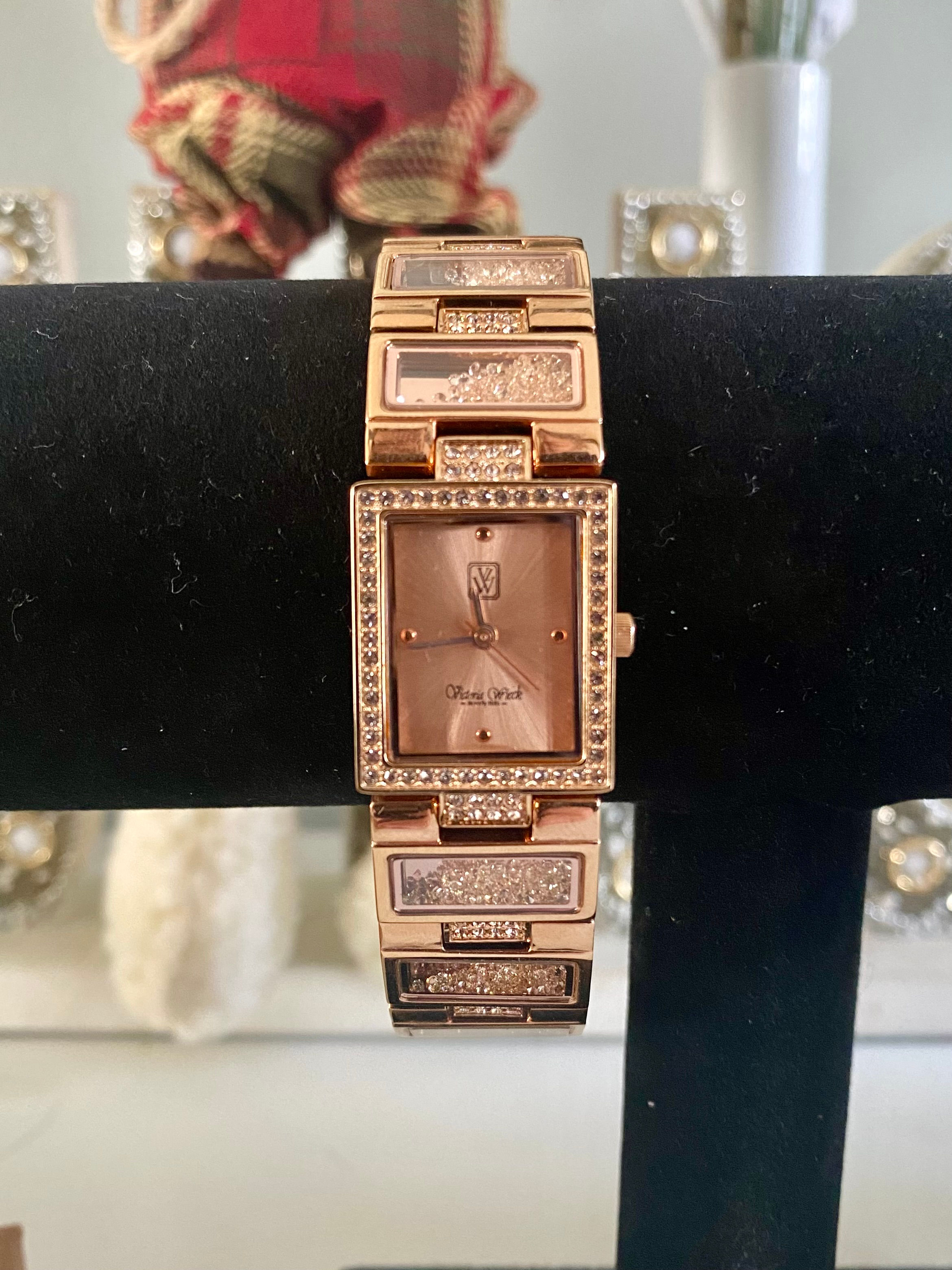 Victoria Weick Rose Gold Tone Quartz Watch