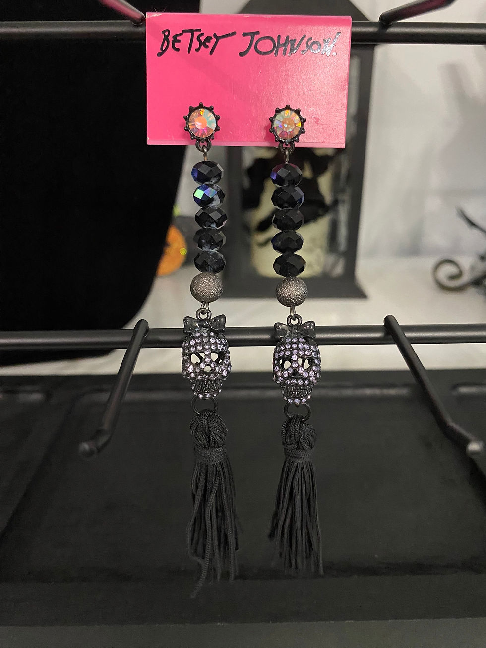 Betsey Johnson Skeleton Drop Earrings
