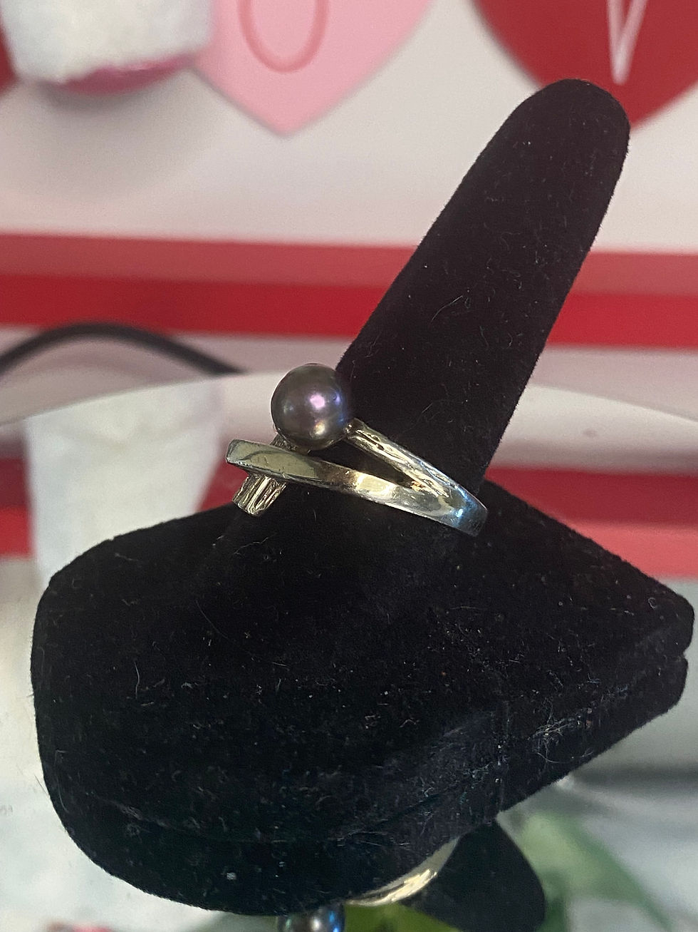 Thumbnail: Vintage Scrolling Peacock Pearl Sterling Silver