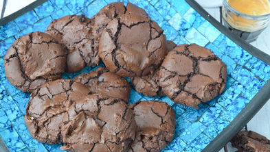 Brookies of brownie cookies