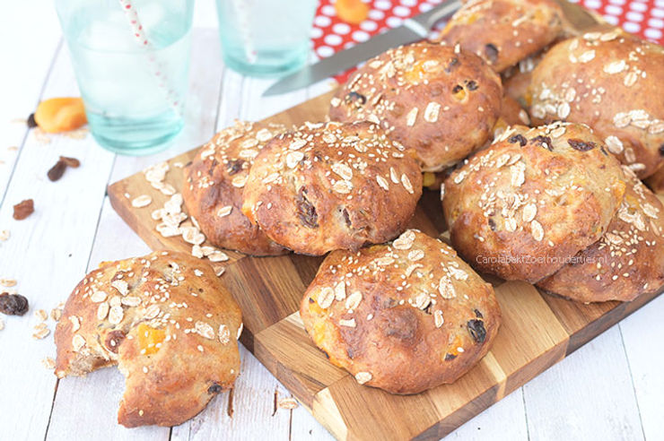 Mueslibollen bomvol fruit en noten