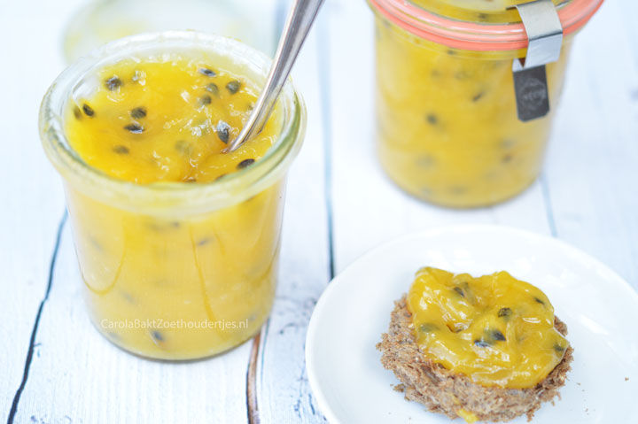 Passievruchten curd maken
