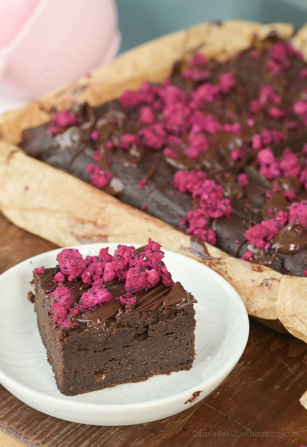 Een echte brownie maar dan koolhydraatarm, wat een trakatie