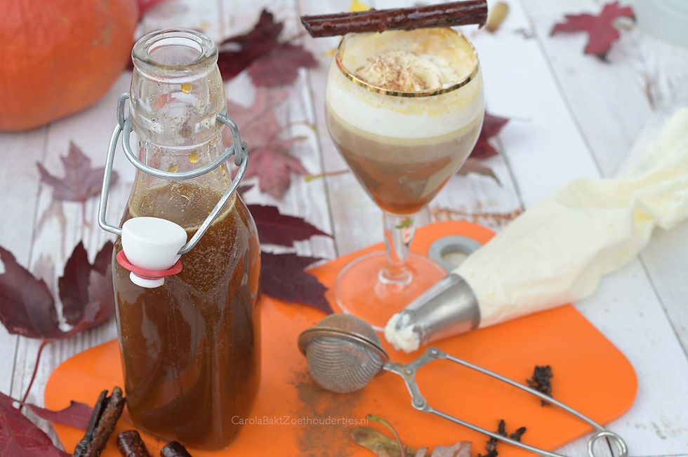 Zelf pumpkin spice siroop maken