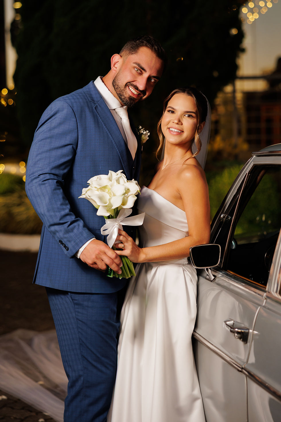 Alisson Rodrigues Ribeiro e Bruna Godinho Pinheiro selaram amor eterno com direito a recepção para familiares e amigos que teve como cenários o Altos do Vale - Foto: Samuel Boff, divulgação.