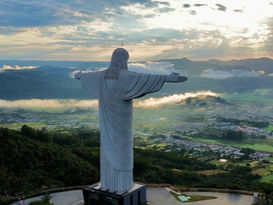Cristo Protetor, em Encantado. Foto : Polavef