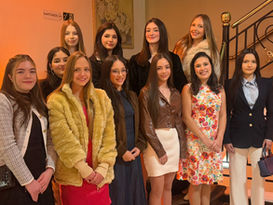Ana Maria Pena e Lupi , Eduarda Rodrigues Vaz dos Santos, Fernanda Sobczak dos Reis, Gabriela Ruggieri, Halicya da Silva de Souza, Julia Sobczak dos Reis, Laura Andrade Chaleta, Lya Toffoli Snel, Manuela Velho Turella, Maria Eduarda Dossa da Luz Modesto, Sofia Homem Ruppenthal. Foto: Tela Tomazeli