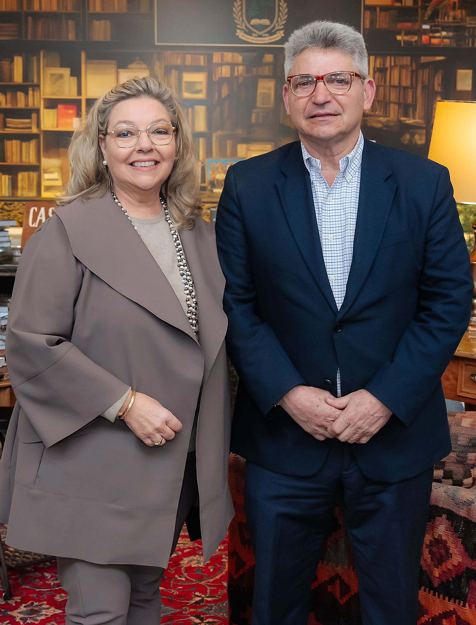 Maria Isabel Eberle Sehbe e o Diretor do Banrisul, Kalil Sehbe Neto - Crédito Leandro Araújo