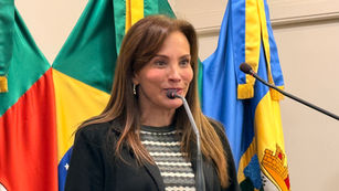 Natal Luz, Rosa Helena Volk, na Câmara de Vereadores