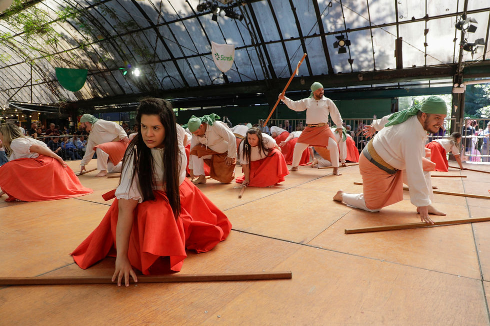 Em 2024 o CTG Tiarayu, de Porto Alegre, ficou em primeiro lugar na categoria veterana. Cleiton Thiele SerraPress