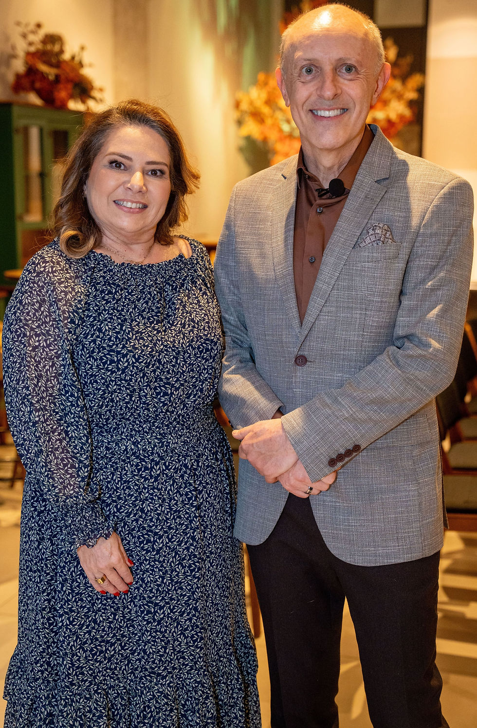 A empresária Roseana Rossi Pettinelli colaborou em atenções com o palestrante e filósofo Gilmar Marcílio que emprestou verbo e conhecimento durante o encontro "E se Jesus tivesse Instagram?" Créditos Alexander Fernandes