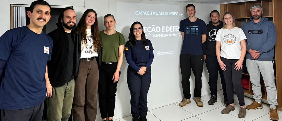 Defesa Civil de Gramado trabalha conhecimento com a comunidade que está mais vulnerável as interpéries do tempo. Foto: Divulgação